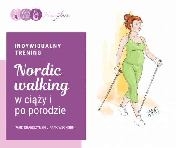 Indywidualne zajęcia nordic walking dla kobiet w ciąży i po porodzie